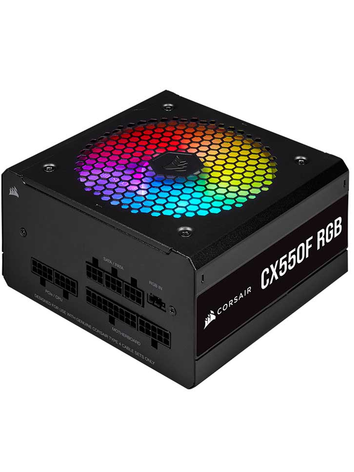 Fuente De Poder Corsair CX550F RGB Modular