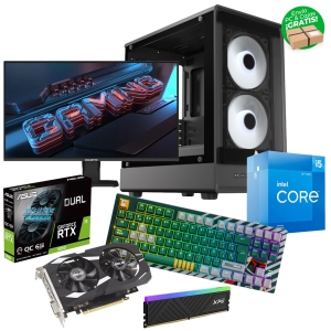 PC Combo Intel Core i5-12400F, 16GB RAM 3200MT/s, WD SSD 2TB, RTX 3050 6GB, Teclado y Monitor