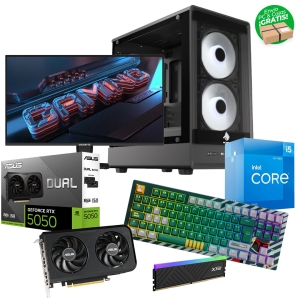 PC Combo Intel Core i5-12400F, 16GB RAM 3200MT/s, WD SSD 2TB ,  RTX 5050 8GB, Monitor, Teclado