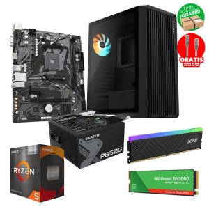 PC Gamer Ryzen 5 5600GT, 16GB RAM  3200MTs, SSD 500GB, C103
