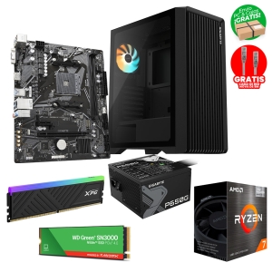 PC Gamer Ryzen 7 5700G , 16GB RAM 3200MT/s XPG , SSD 500GB, C103