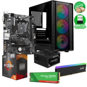 PC Gamer Ryzen 5 5600GT, 16GB RAM 3200MT/s, SSD M.2 500GB, Case Eagle