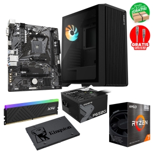 PC Gamer Ryzen 7 5700G , 16GB RAM 3200MT/s XPG , A400 960GB, C103