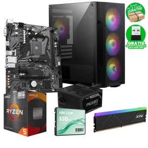 PC Gamer Ryzen 5 5600GT, 16GB RAM 3200MT/s, SSD Sata 256GB, Case  M100A