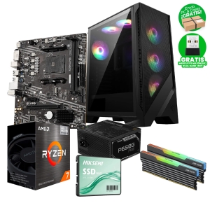 PC Gamer Ryzen 7 5700G, 16GB (2X8)  RAM 3200MT/s RGB, SSD 256GB, Case 120A